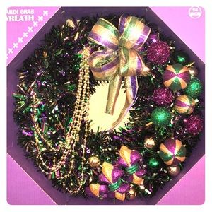 Mardi Gras Wreath